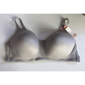 Cacique Mastectomy gray Back Smoother Lightly LIned No WIre Bra 44D NWT